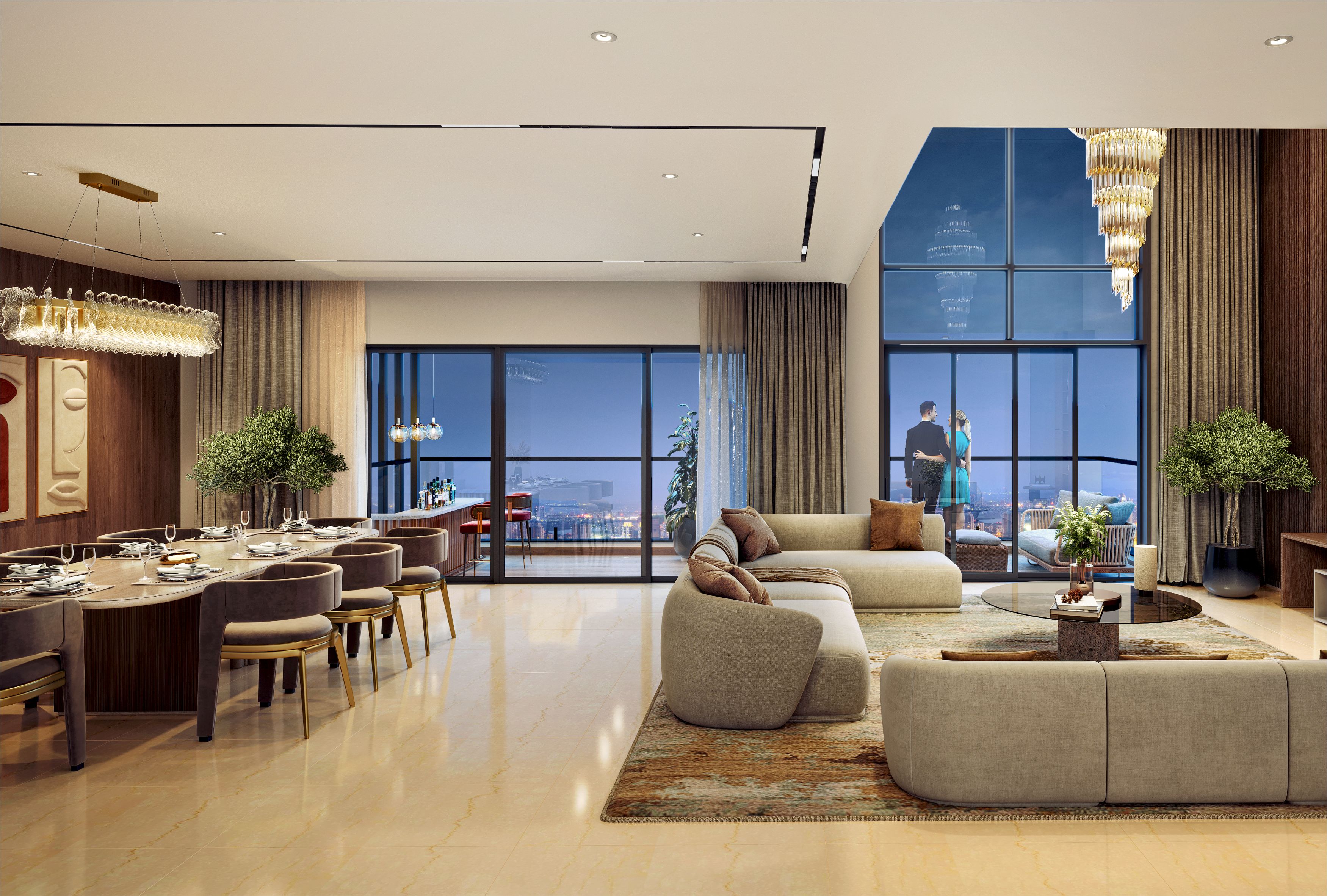 SNN Estates Duomont Double Height living room